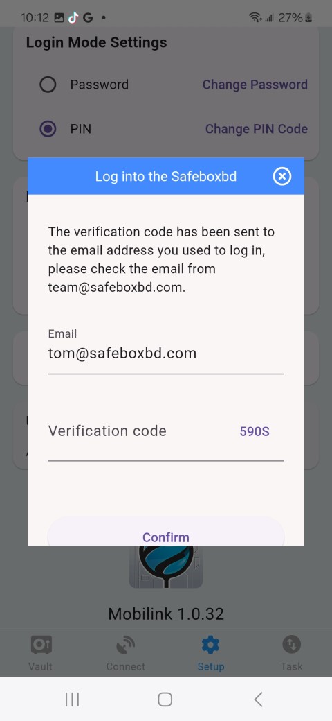 Mobilink Get Verification Code